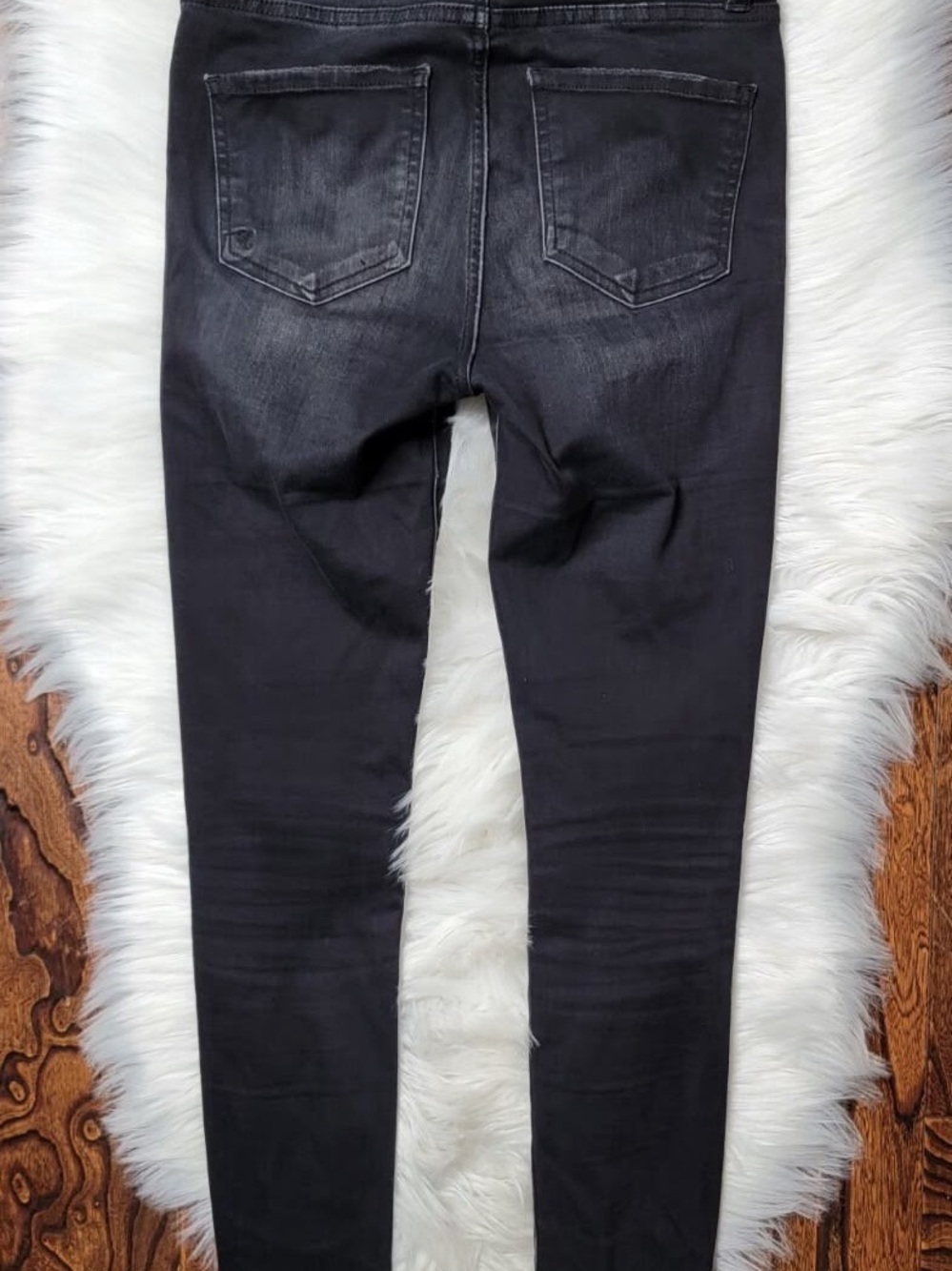 KUT FROM THE KLOTH “MIA HIGH-RISE SKINNY” Ankle Jeans In “DARK STONE WASH OUT” - Picture 3 of 7
